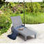 Ensemble de chaise longue d'extérieur en polyrésine imperméable, légère et réglable Nestl-97877141-128761119