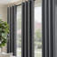 Blackout Grey Thermal Curtains 84 Inch Long Drop Pair W52 x L84 Inch