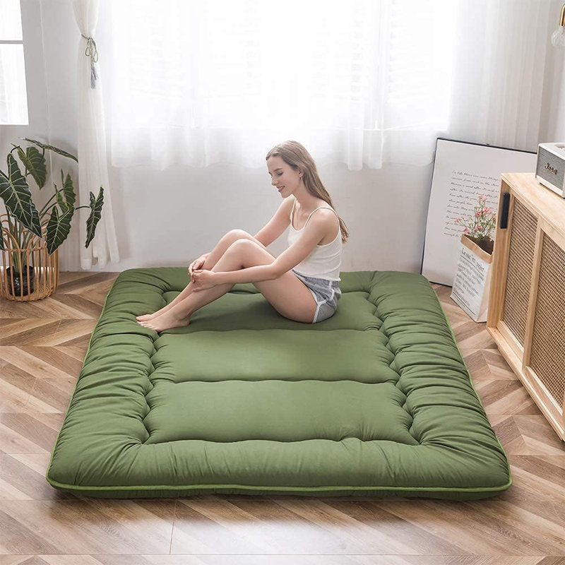 Missoula Queen 4'' Memory Foam Mattress Pad, Green