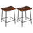 Reza 24" High Leather Tufted Bar Stool-904454853