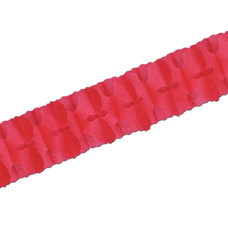 Guirlande Pkgd Leaf - paquet de 12, Rouge