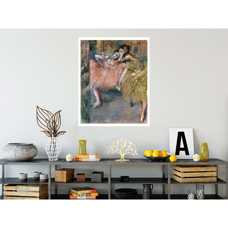 «Two Dancers By a Hearth» par Edgar Degas - Estampe numérique, H 40 po x l 32 po