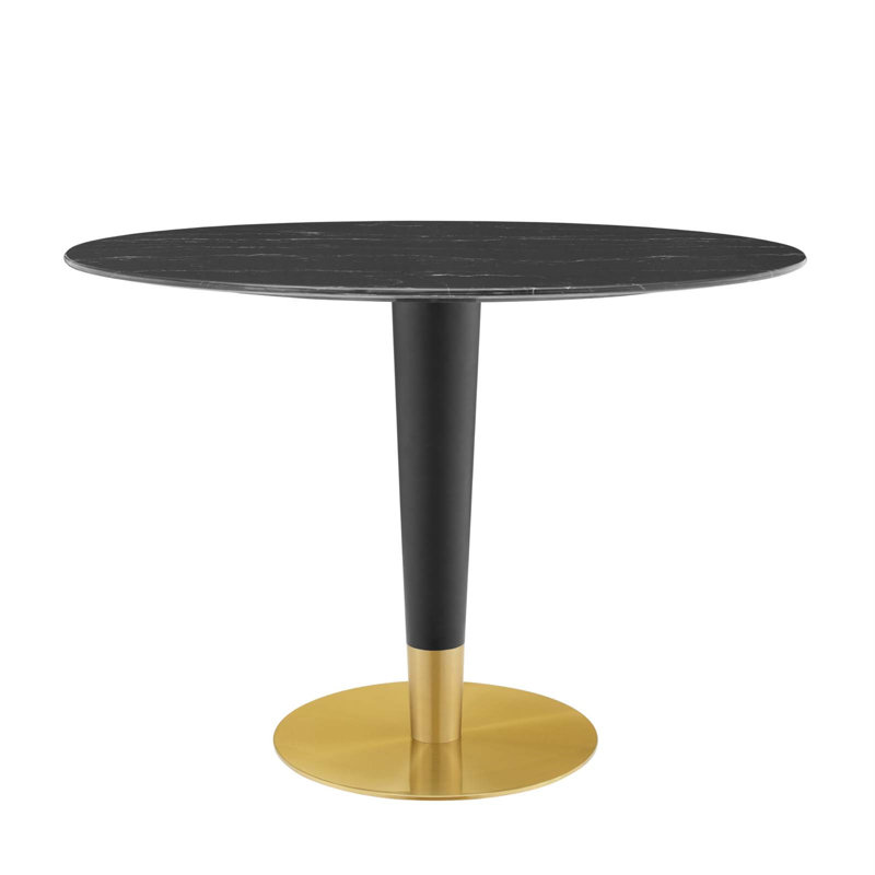 Table de salle à manger Zinque, l 27,5 po x L 42 po, Noir