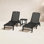 POLYWOOD® Nautical 24" Patio Chaise Lounge Set
