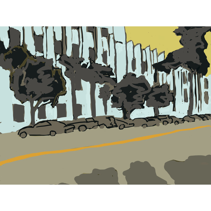 Cole Avenue Print by Deborah Blum, 25.25" H x 31.25" W