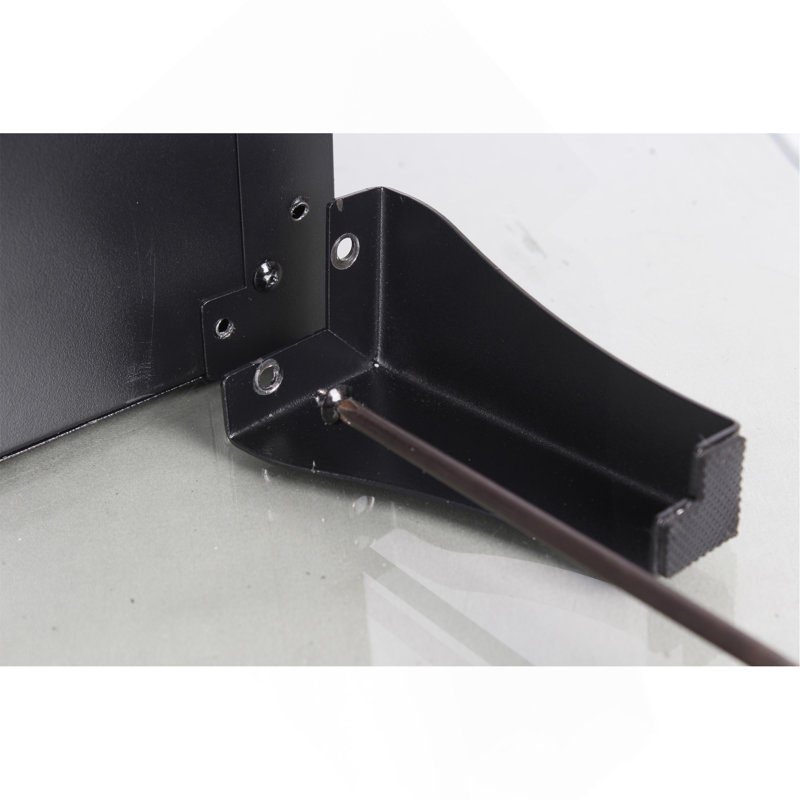 Foyer électrique en verre à trois côtés 24 pouces avec pieds