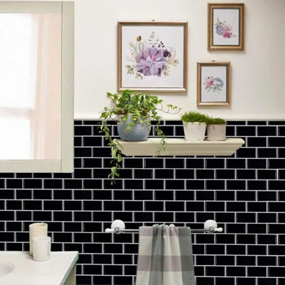 10-pack 12x12 Inch Self-adhesive Subway Wall Tiles, Splashproof Peel And Stick Wall Stickers For Kitchen And Bathroom Easy Diy Home Decor
