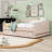 Upholstered Daybed with Twin Trundle and LED-169157139-169157141