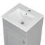 Meuble-lavabo 18 po avec lavabo, meuble-lavabo avec tablette de porte et tablette réglable, gris-1225908315