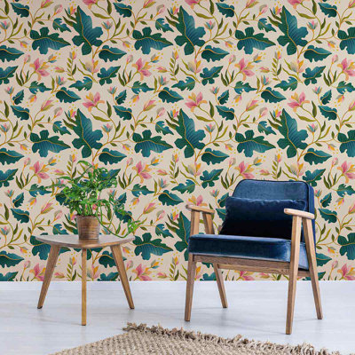 Peel & Stick Floral Tile