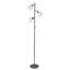 71'' Brushed Steel Tree Floor Lamp