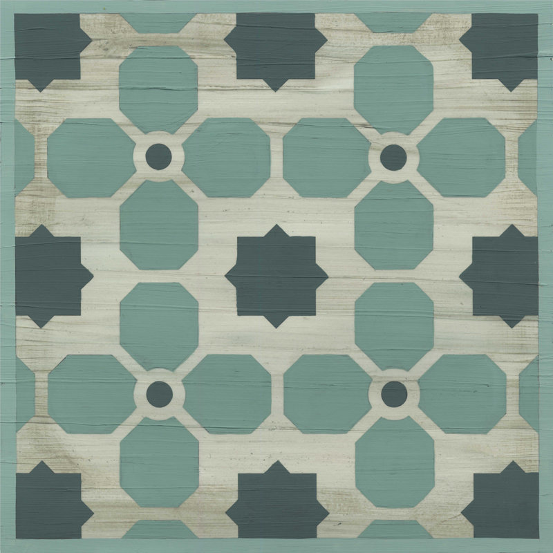 Tuile de jardin Verdigris I, H 12 po x l 12 po x P 1,25 po