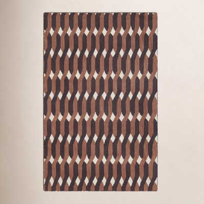 Woodcliff Hand Tufted Wool Geometric Indoor Rug