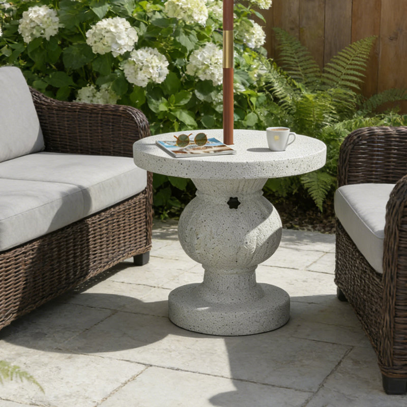 Base de parasol d'extérieur avec support de parasol de table à remplir