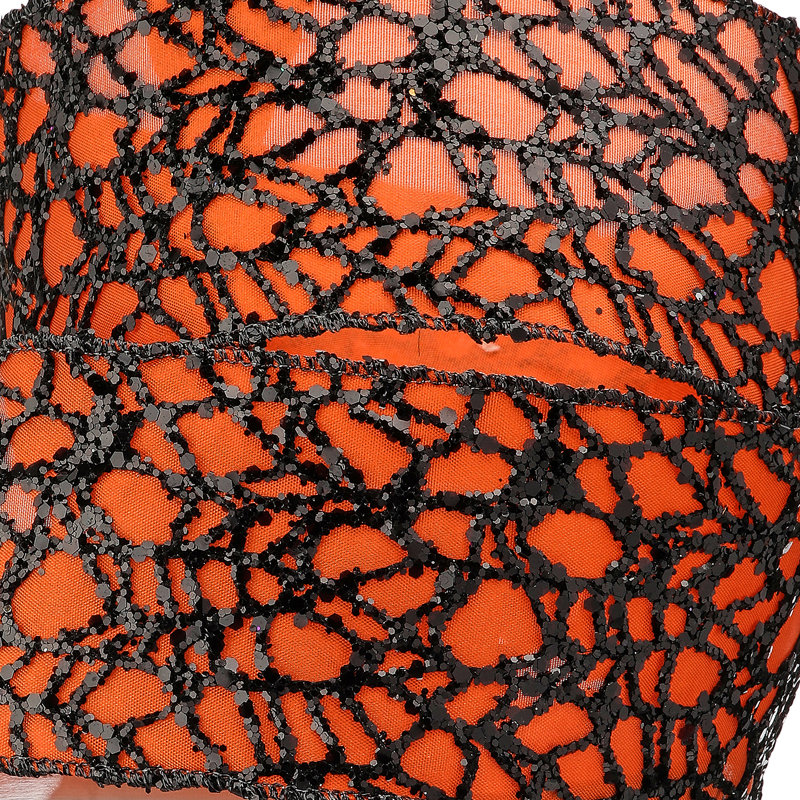 Ruban de toile 2,5 po X10Y, Orange / noir