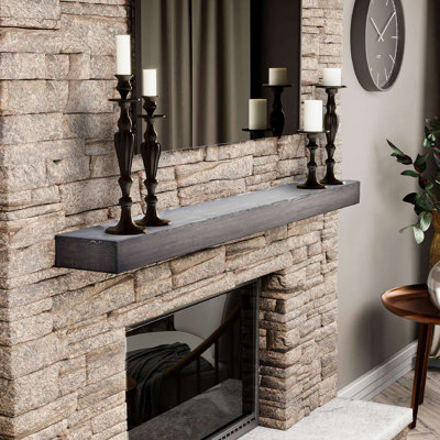 Hand Carved Wood Mantel
