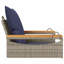Banc pivotant en poly avec rotin 24,8 po x 24,4 po x 15,7 po Ebern Designs-297929172