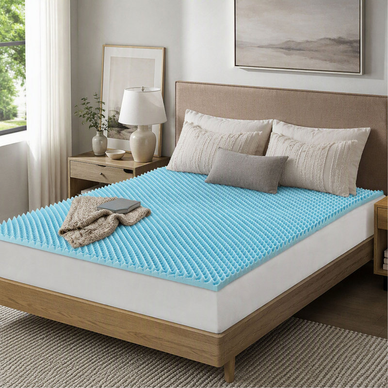 Surmatelas réversible hypoallergénique toutes saisons, 3,8 cm (1,5 po), 1.5", Très grand lit