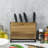 Acacia Solid Wood Kitchen Knife Storage
