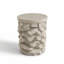Table d'appoint pré-assemblée en faux pierre MGO, table d'appoint rustique d'intérieur et d'extérieur à capacité de poids élevée, tabouret décoratif résistant aux intempéries pour patio, salon, entrée, balcon, jardin, coin de chevet