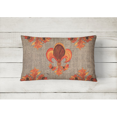 Thanksgiving Outdoor Reversible Throw Pillow