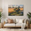 "Farm brouettes", art mural en métal beige-1083950766