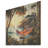 Sunset Hammock By The Beach II - Coastal Tropical On Wood Print-1765542212