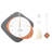 Ivoneta Manufactured Wood Wall Clock