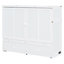 Lit escamotable double avec port USB et grand tiroir, blanc-217644951-217644944