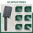 Adjustable 12" Rectangular High Pressure Dual Shower Head with 6-Spray Handheld Shower with Filter
