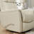 Global Home Swivel Glider Recliner With Manual Adjustable Headrest & Footrest In Faux Leather Bentley Oyster-941135107-941135108