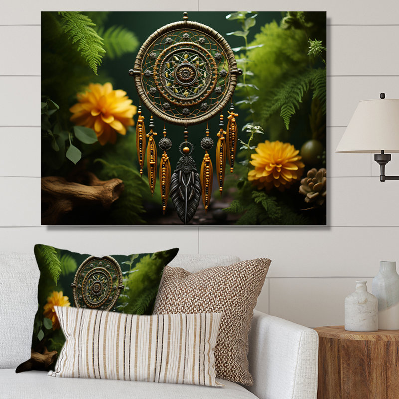 Native Art Earthly Connections II Framed On Canvas Print, Toile tendue, 34" H x 44" W