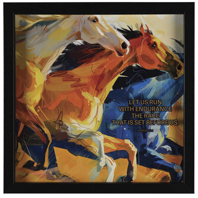 Art mural encadré «Let Us Run With»