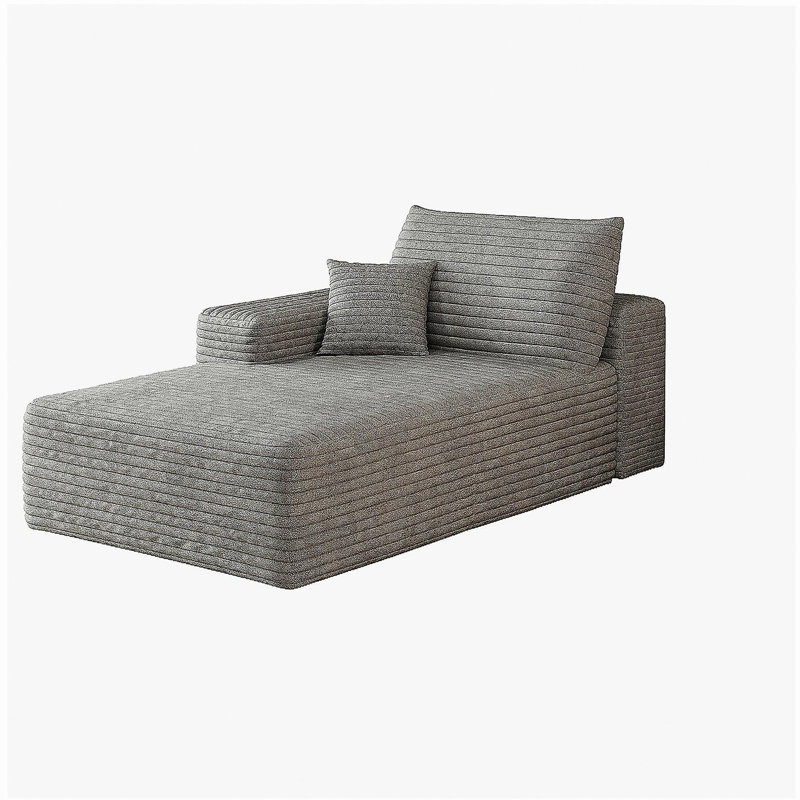 Y119-R-SLEEPER-GREY canapé-lit droit gris, Gris antique, Face à la droite