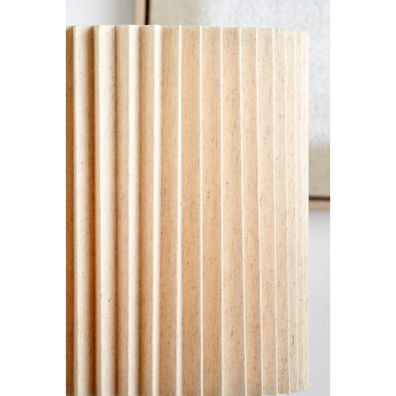 Cotton Blend Drum Lamp Shade ( Uno ) in Beige, 30cm