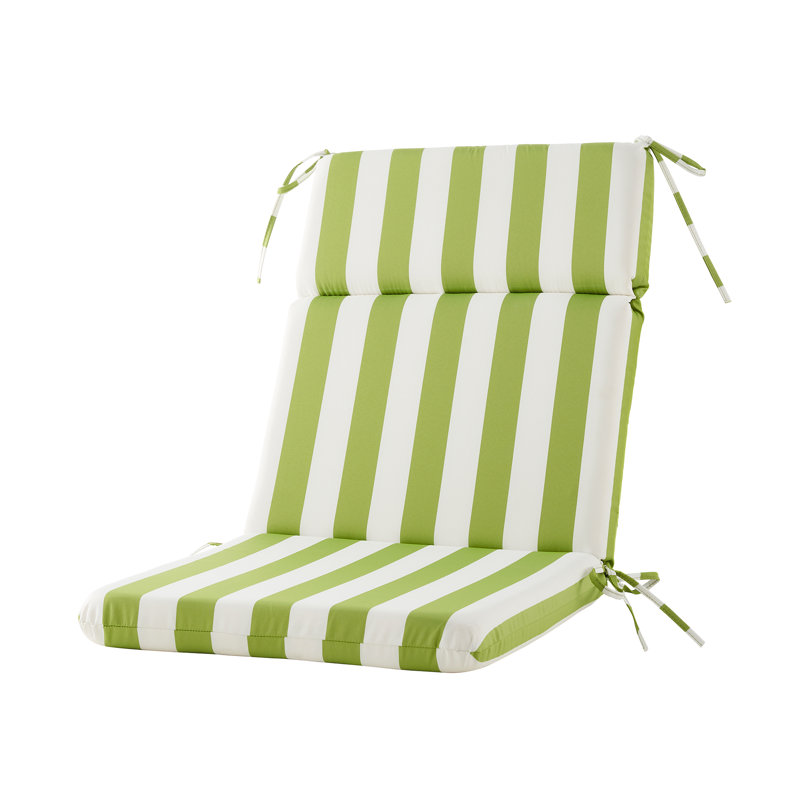 Outdoor 3'' Rocking Chair Seat / Back Cushion, Green/White