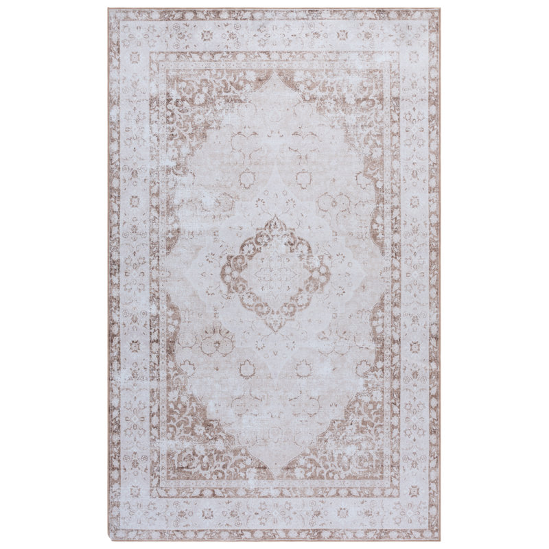 Arizona Performance Machine Washable Oriental Indoor Rug, Rectangle 4' x 6'