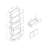 Luma Standard Bookcase Storage Bookcase Book Shelves Wood Bookcase With Drawer