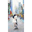 Kiss of times square - 24"x48" Framed canvas