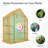 Aoodor Walk-in Greenhouse with 4 Shelves-120464228