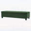 Banc avec repose-pieds de rangement rétro vert, entrée multifonctionnelle et mobilier de chambre à coucher, capacité de 300 lb