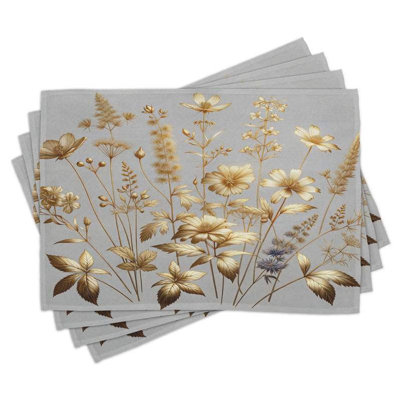 Ensemble de 4 napperons Ambesonne Vintage
