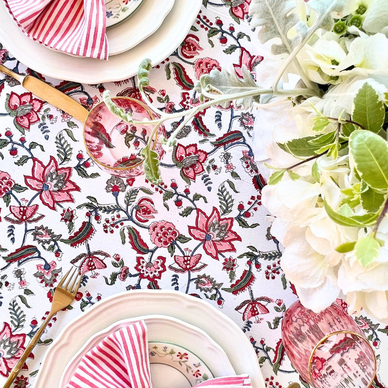 Chintz Multicolour Round Tablecloth, 70" Round