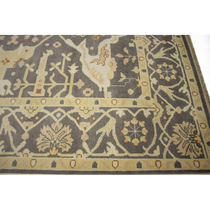 Tapis oriental Oushak Chobi Mute, Rectangle 8 pi 4 po x 9 pi 11 po