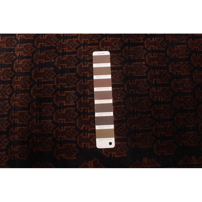 Teimani Dark Brown Rug 3'1" x 4'11"