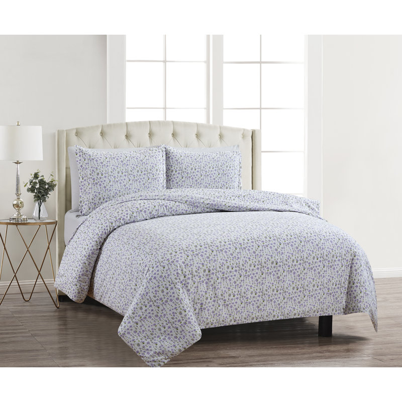Ensemble de couette Delshire T400 Little Lilac, Housse de couette très grand + 2 très grandes ta