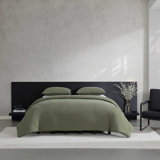 Vera Wang Carved Lines Reversible Duvet Cover Set