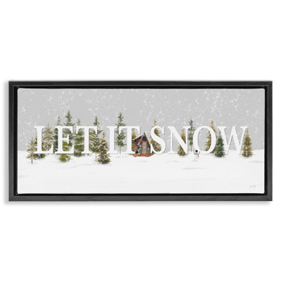 "Let It Snow Scene", art mural sur toile par House Fenway