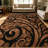 1PC Vintage Swirled Carved Wood Grain Paisley Pattern area rugs for Living Room, Soft and Comfortable, Suitable for all seasons, easy-to-maintain, machine washable Indoor floor mat, Under Table Farmhouse suitable for dining table area, bedroom,-223847753