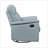 Recliners, Luxury Royal Blue Leather Swivel Glider Recliner Chair for Living Room | Solid Wood,Plywood Frame-1303028140